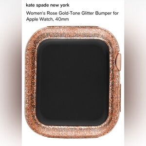 Kate Spade New York Rose Gold Glitter Apple Watch Bumper 40mm